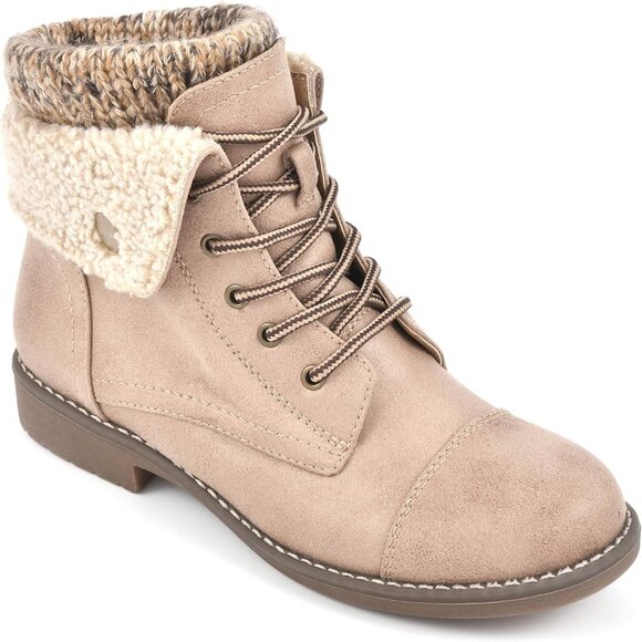 CLIFFS BY WHITE MOUNTAIN Ankle Boot Women's Size (6X11) Cream 100% Textile Duena - Picture 1 of 6